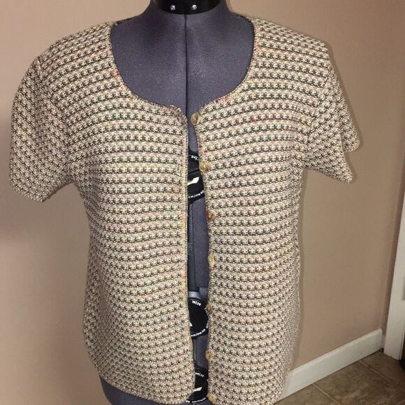 Reba rose button down sweater size medium - Picture 3 of 8